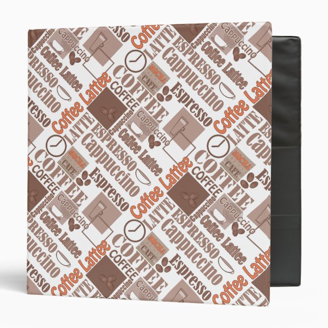 Favorite coffee fleece blanket 3 ring binder (Front/Inside)