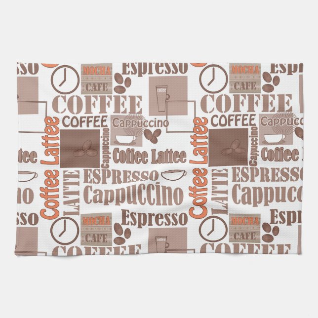 Favorite coffee kitchen towel (Horizontal)