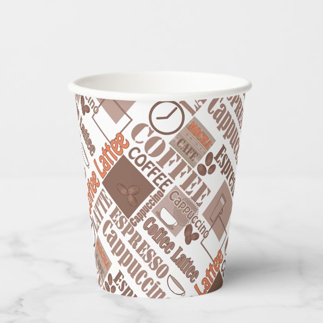 Favorite coffee paper cups (Front)