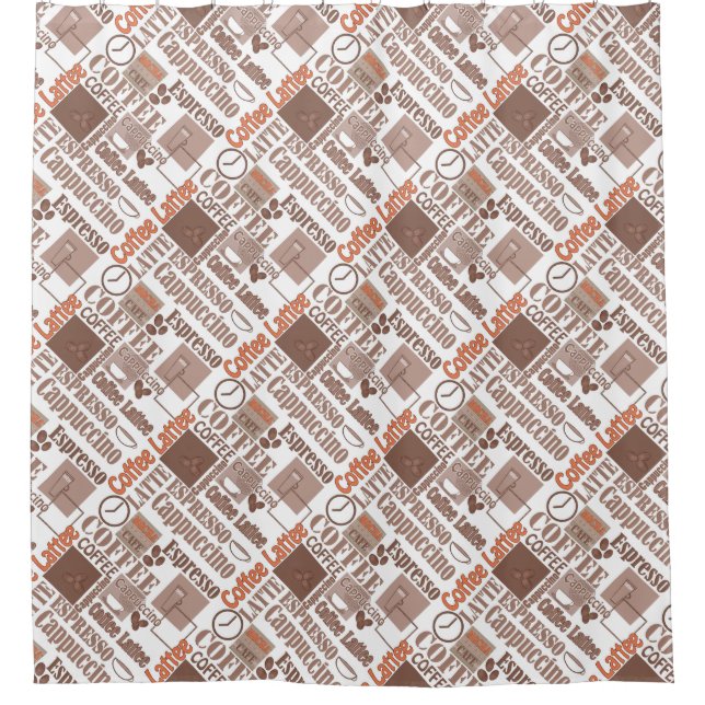 Favorite coffee  shower curtain (Front)