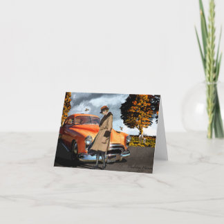 Favorite Color Orange 1920's Beauty Card