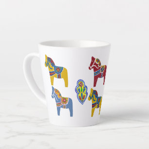 Favorite Colors Dala Horses by Julia Latte Mug