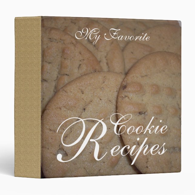Favorite Cookie Recipes 3 Ring Binder (Front/Spine)