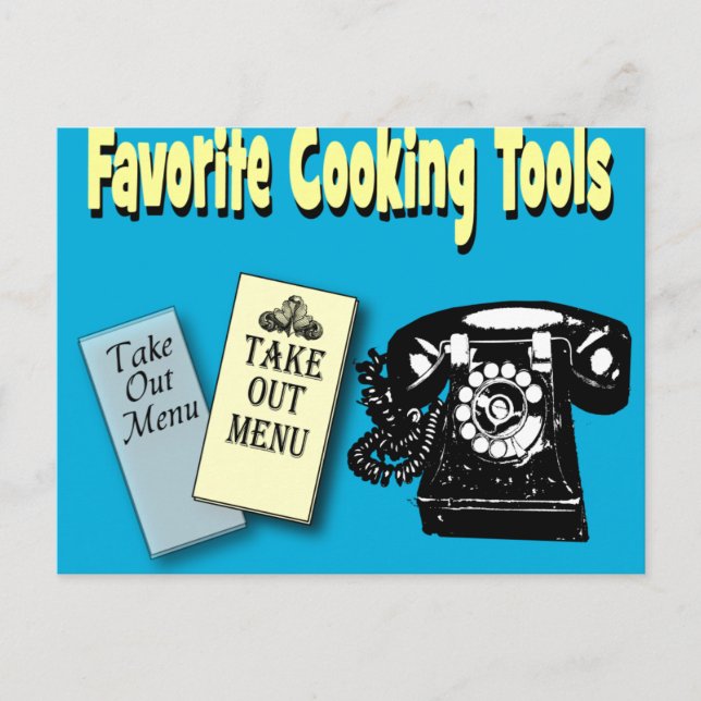 favorite cooking tools postcard (Front)