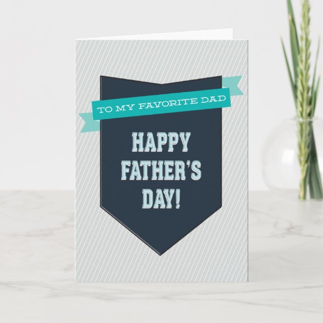 Favorite Dad Father's Day Card (Front)