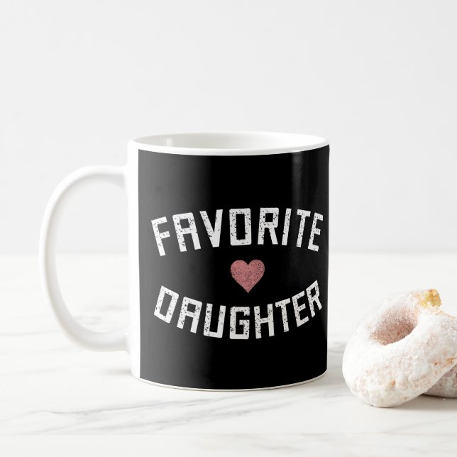 Favorite Daughter Family Reunion Daughter Funny Coffee Mug (With Donut)