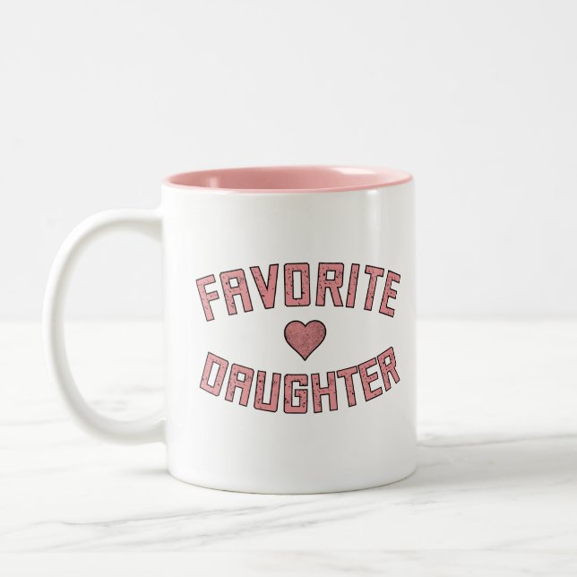 Favorite Daughter Family Reunion Funny Gifts Two-Tone Coffee Mug (Left)