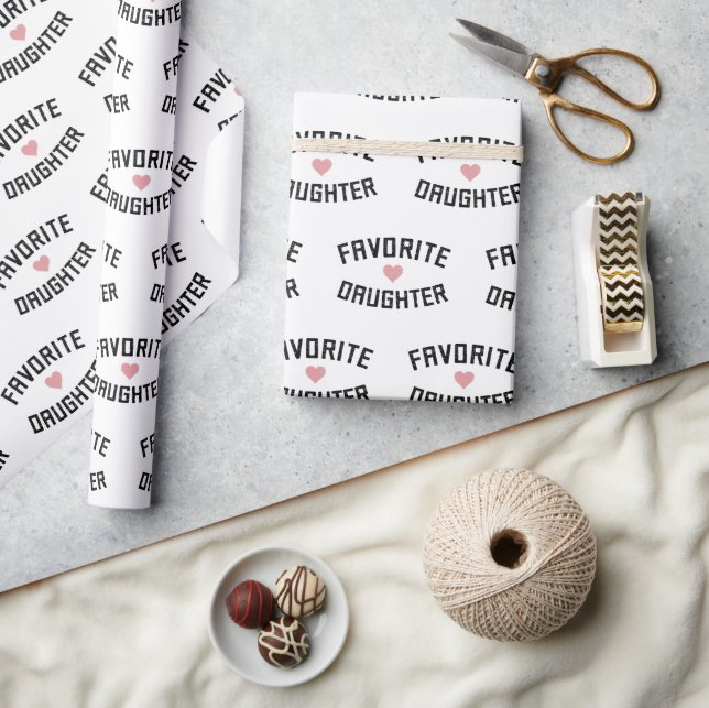 Favorite Daughter Family Reunion Funny Gifts Wrapping Paper (Crafts)
