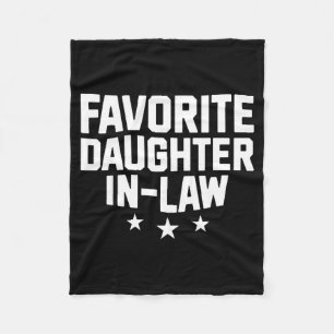 Favorite Daughter-in-law Funny Wife Mom Mother's D Fleece Blanket