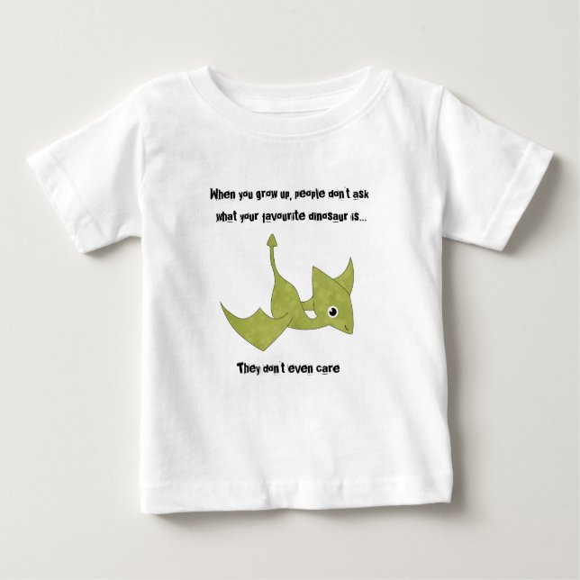 Favorite Dinosaur featuring the Pterodactyl Baby T-Shirt (Front)