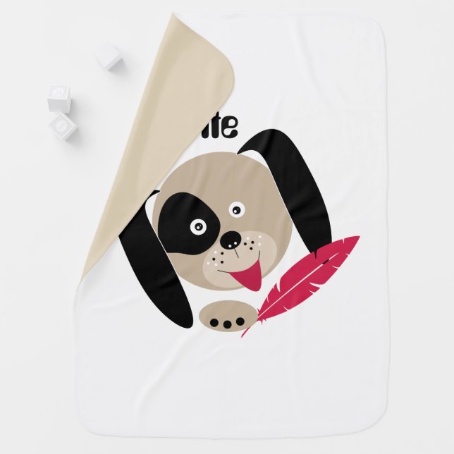 Favorite dog . baby blanket (In Situ)