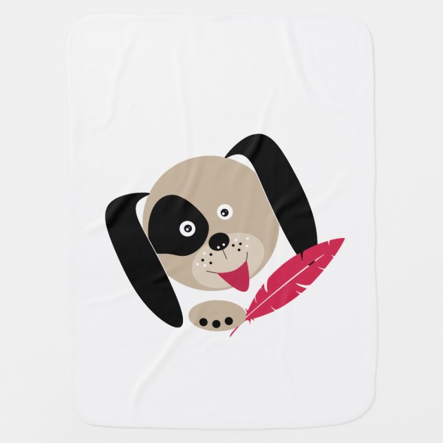 Favorite dog . stroller blanket (Front)