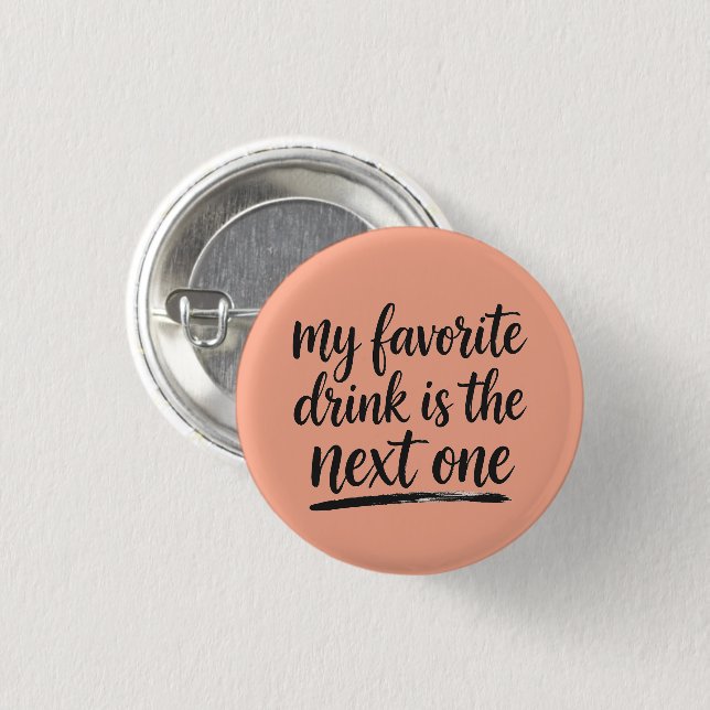 Favorite drink badge button (Front & Back)