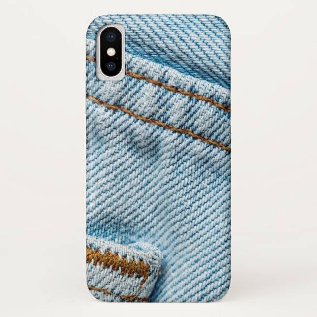 Favorite Faded Comfortable Blue Jeans Case-Mate iPhone Case (Back)