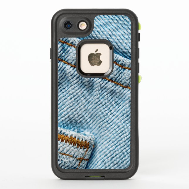 Favorite Faded Comfortable Blue Jeans LifeProof iPhone Case (Back)