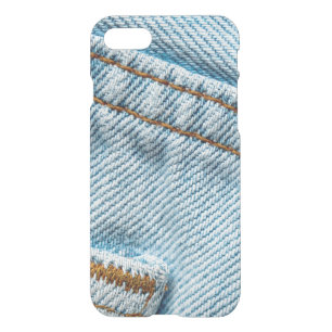 Favorite Faded Comfortable Blue Jeans iPhone SE/8/7 Case