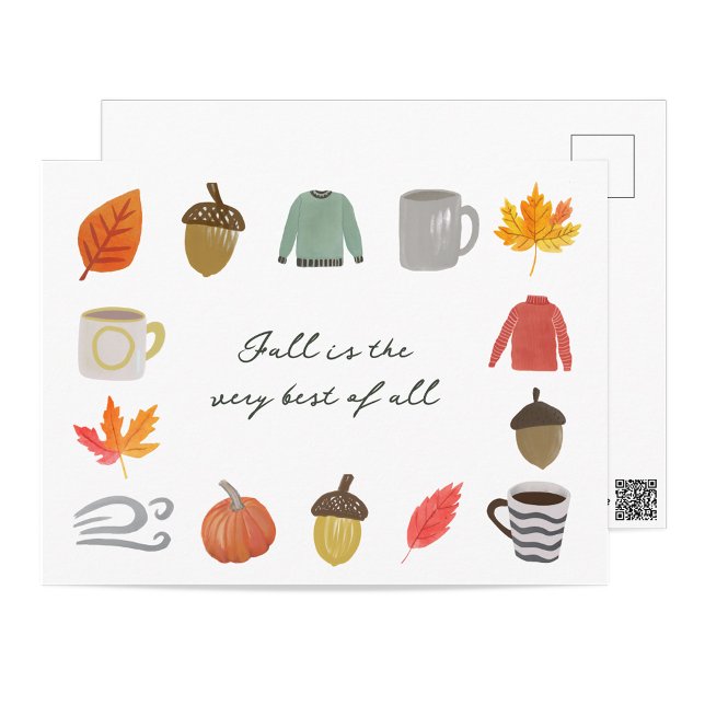 Favorite Fall Things Postcard (Creator Uploaded)