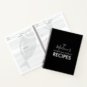 Favorite Family Book of Recipes | Modern Black  (Inside)