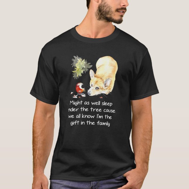 Favorite Family Corgi Dog  Christmas Humor T-Shirt (Front)