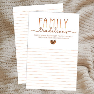 Favorite Family Tradition Baby Shower Sheets