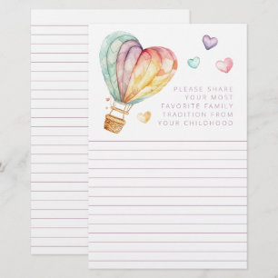 Favorite Family Tradition Shower Cards