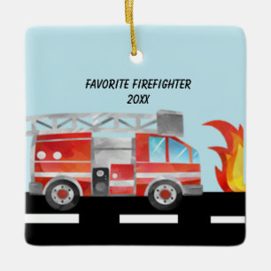 Favorite Firefighter Personalized Ornament