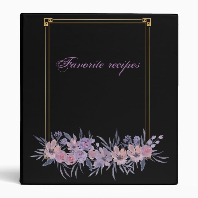 Favorite floral design recipes 3 ring binder (Front)