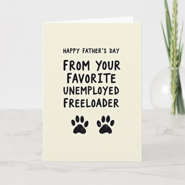 Favorite Freeloader Father Card (Front)