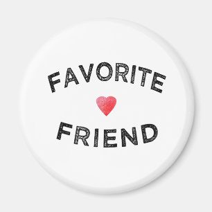 Favorite Friend Crimson Heart BFF Birthday sister Magnet