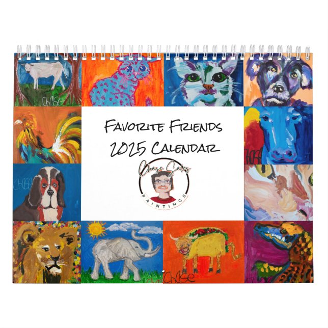 Favorite Friends 2025 Calendar (Cover)