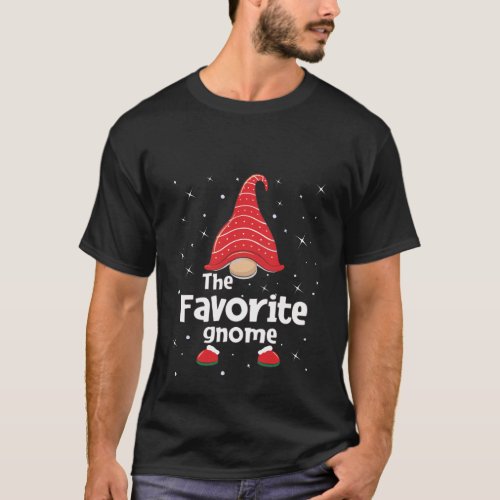 Favorite Gnome Family Matching Christmas Funny Gif T_Shirt