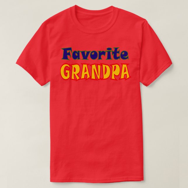 Favorite Grandpa T-Shirt (Design Front)