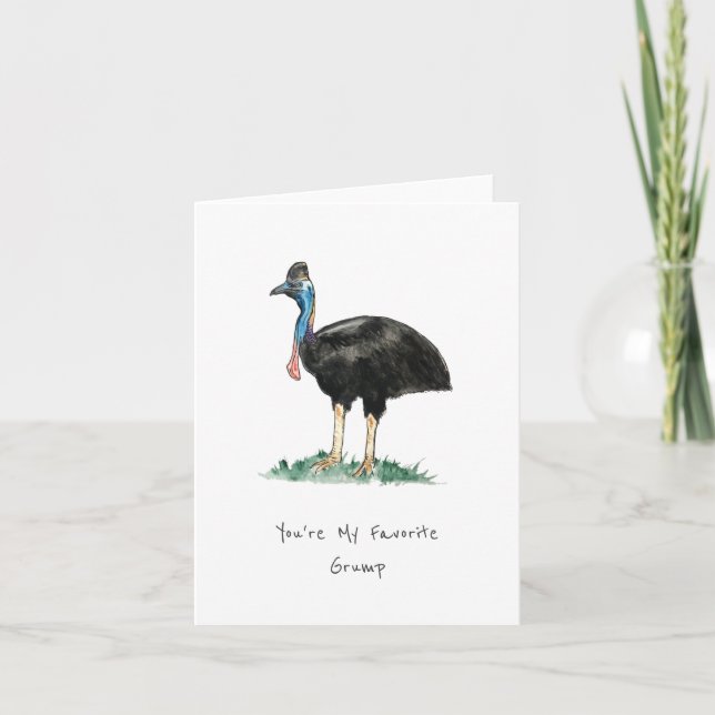 Favorite Grump Folded Note Card (Front)