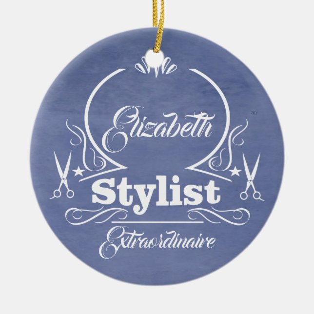 Favorite Hair Stylist Ceramic Ornament (Front)