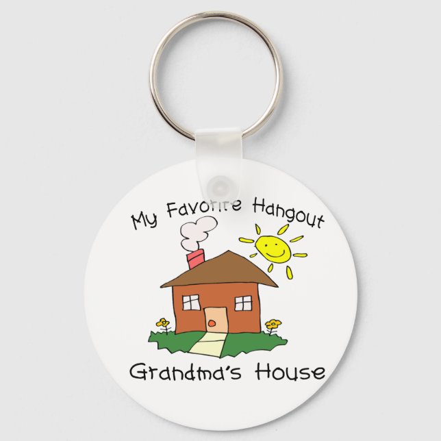 Favorite Hangout Grandma's House Keychain (Front)