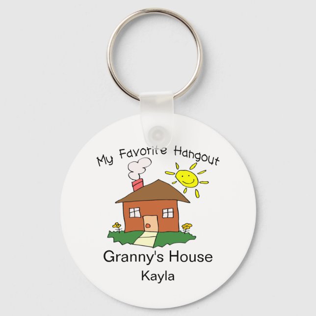 Favorite Hangout Granny's House Keychain (Front)