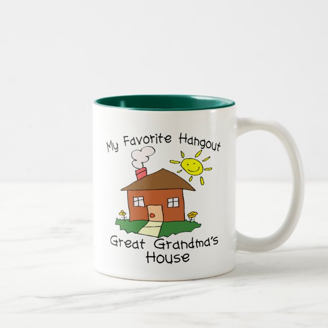 Favorite Hangout Great Grandma's House Two-Tone Coffee Mug (Right)