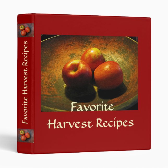 Favorite Harvest Recipes Binder (Front/Spine)