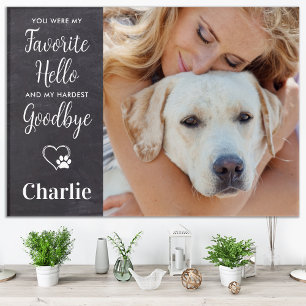 Favorite Hello Dog Pet Memorial Custom Photo Acrylic Print