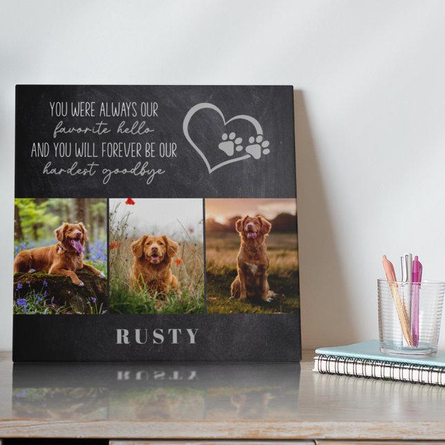 Favorite Hello Hardest Goodbye Pet Memorial  Acrylic Print (Creator Uploaded)