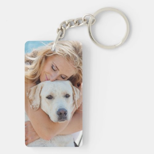 Favorite Hello Hardest Goodbye Photo Pet Memorial Keychain