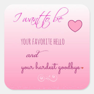 "Favorite Hello" Valentines Day Stickers
