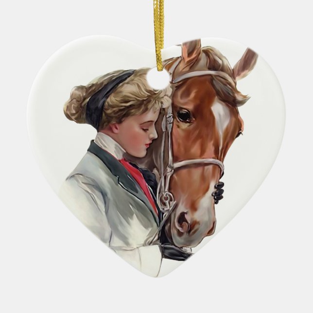 Favorite Horse Ceramic Ornament (Front)