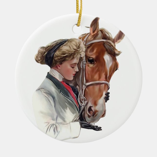 Favorite Horse Ceramic Ornament (Front)