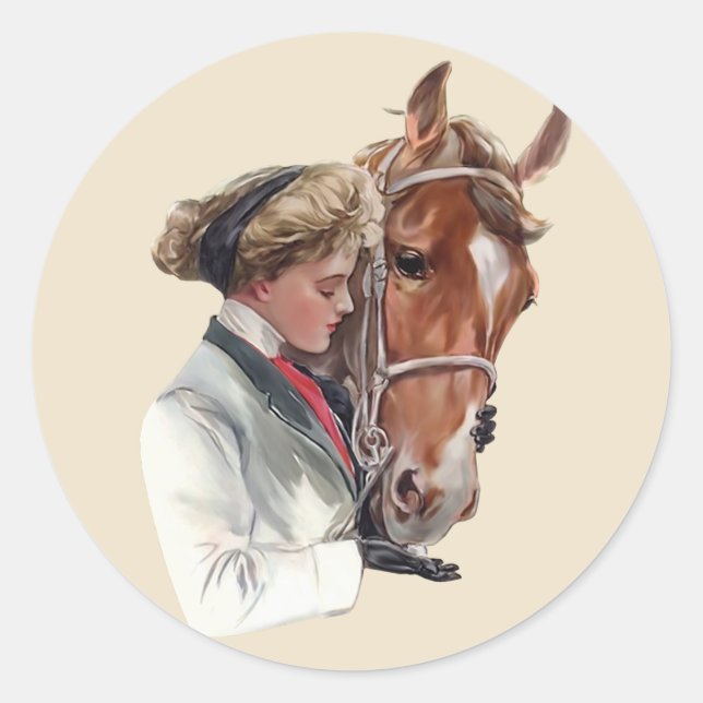 Favorite Horse Classic Round Sticker (Front)