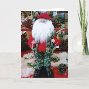FAVORITE HUNTER SANTA CLAUS CHRISTMAS HOLIDAY CARD
