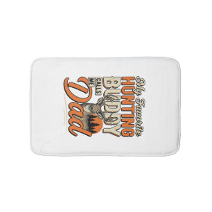 Favorite Hunting Buddy Calls Me Dad Vintage Deer S Bath Mat