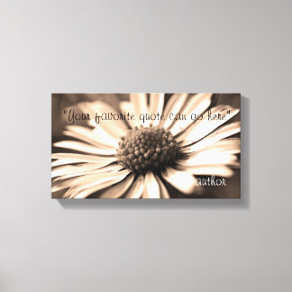 Favorite Inspirational Quote- Flower Background Canvas Print