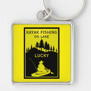 Favorite Kayak Lake And River Fishing Keychain