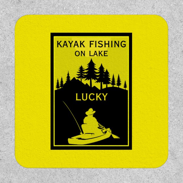  Favorite Kayak Lake And River Fishing Patch (Front)